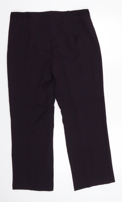 Womens UK Size 14 Annabelle Regular Fit  Purple Trousers