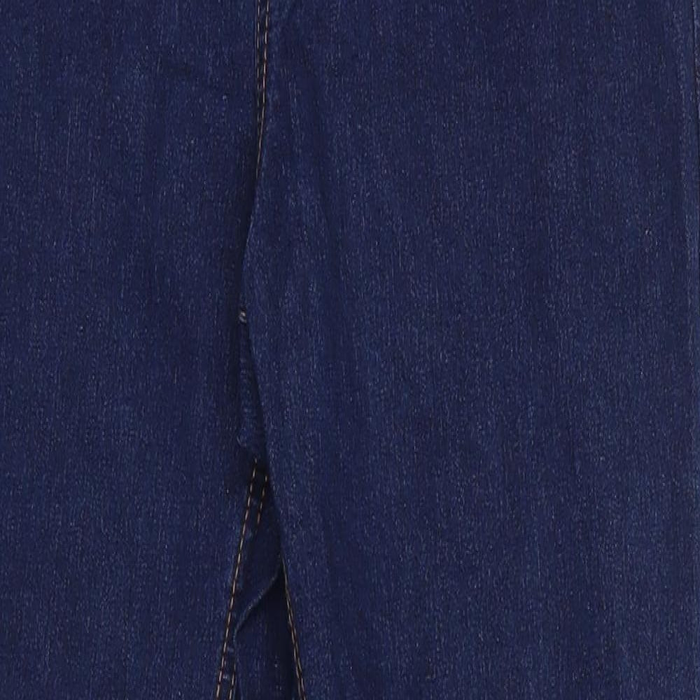 George Womens Blue  Cotton Straight Jeans Size 12 L27 in Regular  - Dark Blue