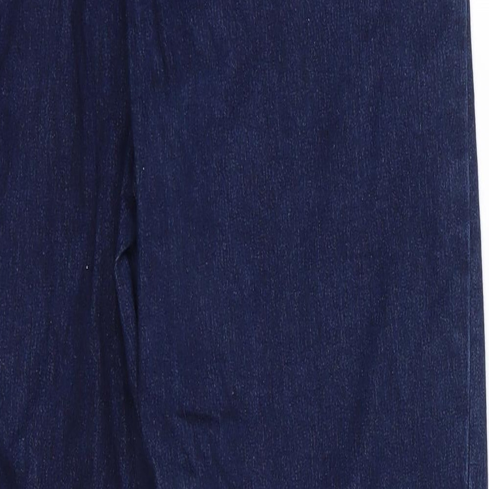 George Womens Blue  Cotton Straight Jeans Size 12 L27 in Regular  - Dark Blue