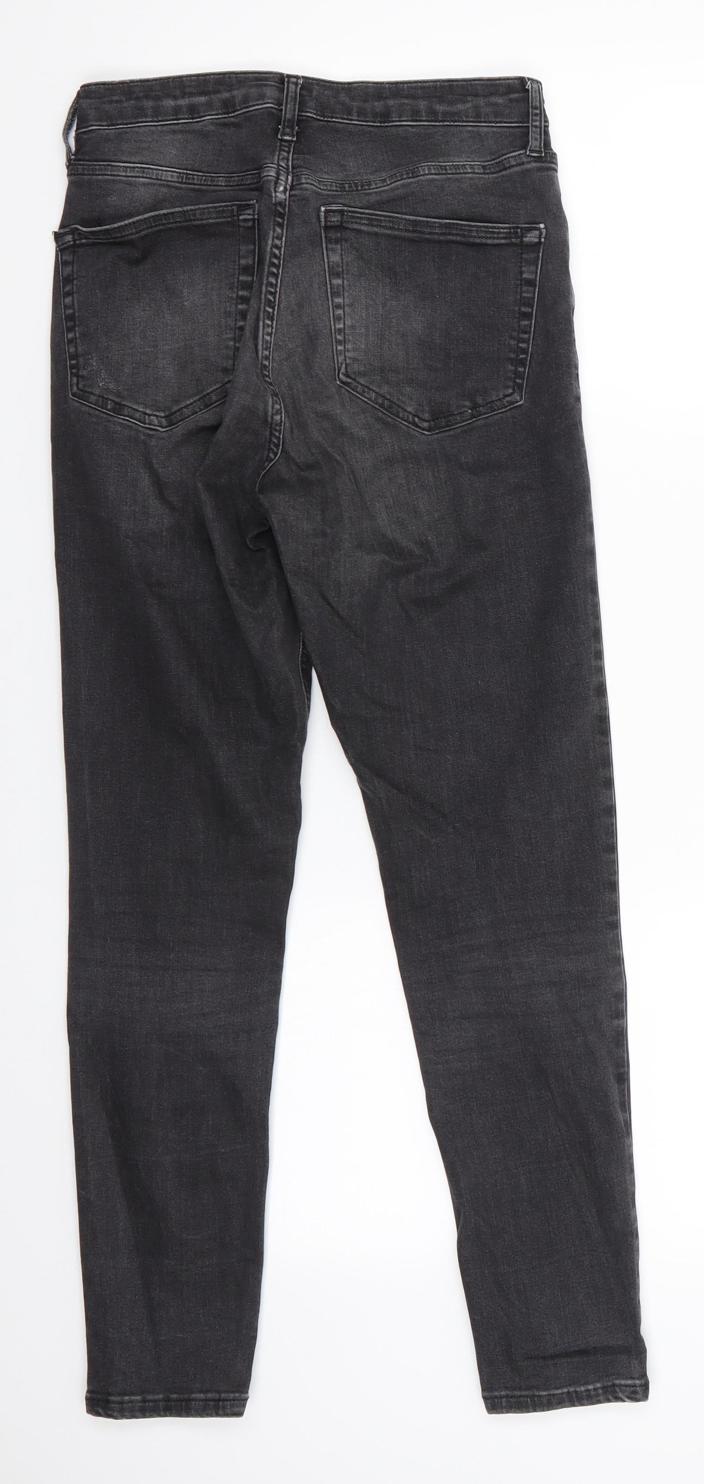 Mens UK Size 28 in TopShop Moto Regular Fit Skinny Black Jeans