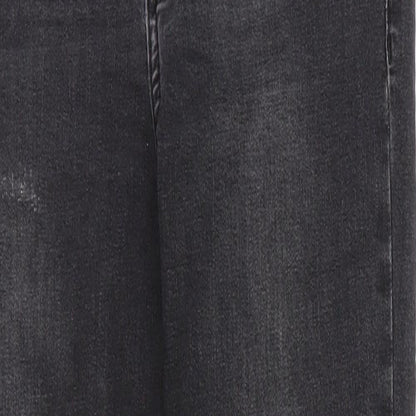 Mens UK Size 28 in TopShop Moto Regular Fit Skinny Black Jeans