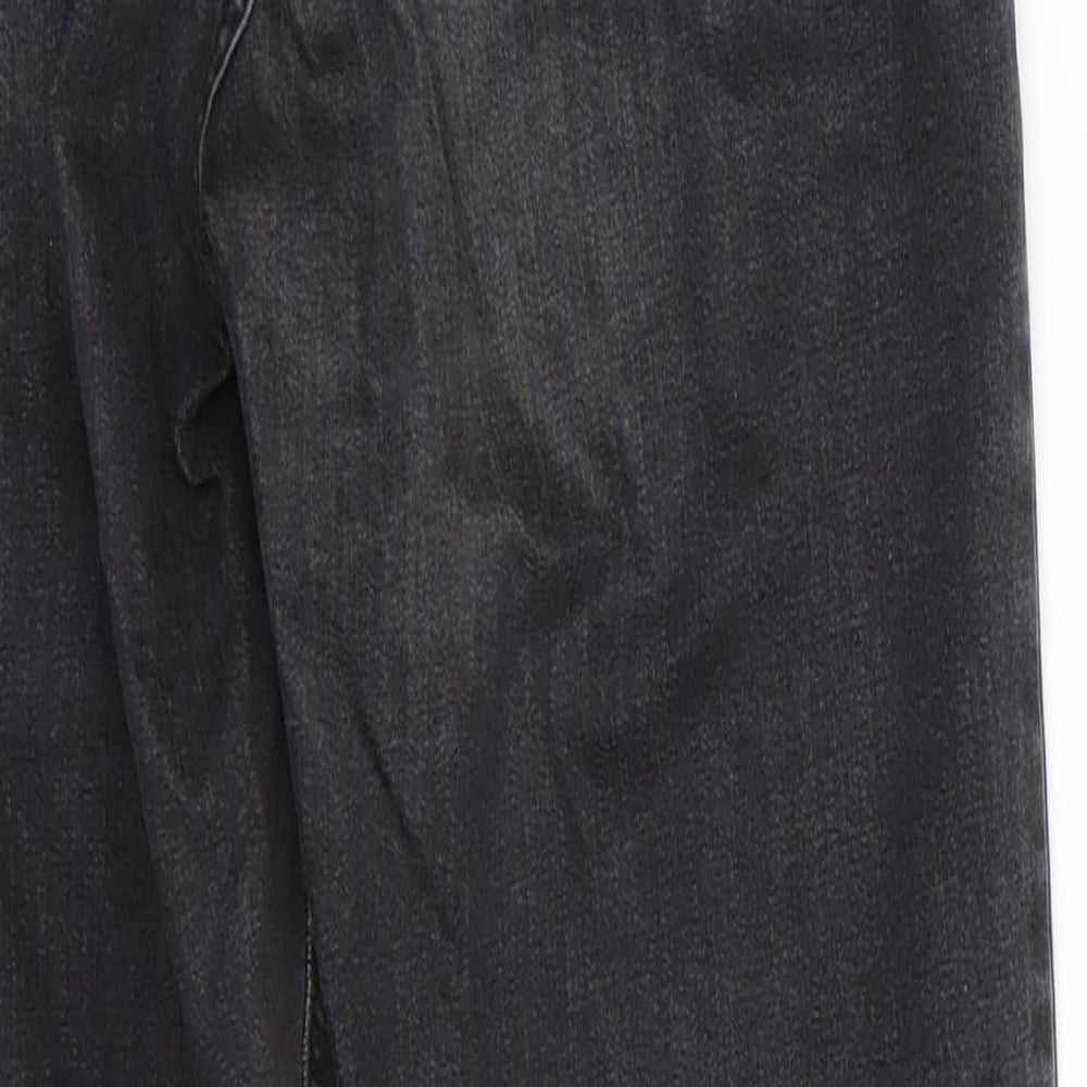 Mens UK Size 28 in TopShop Moto Regular Fit Skinny Black Jeans
