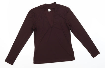 Womens UK Size M H&M Black Basic Blouse