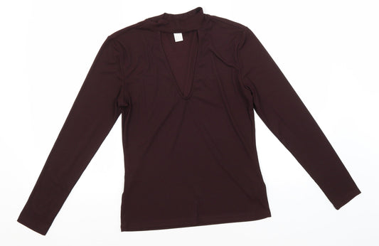 Womens UK Size M H&M Black Basic Blouse