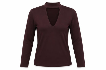 Womens UK Size M H&M Black Basic Blouse