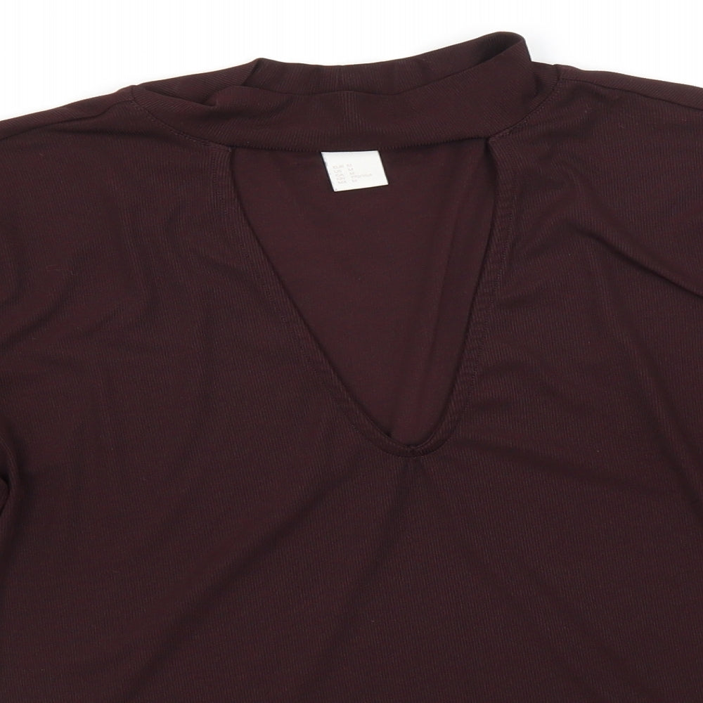 Womens UK Size M H&M Black Basic Blouse