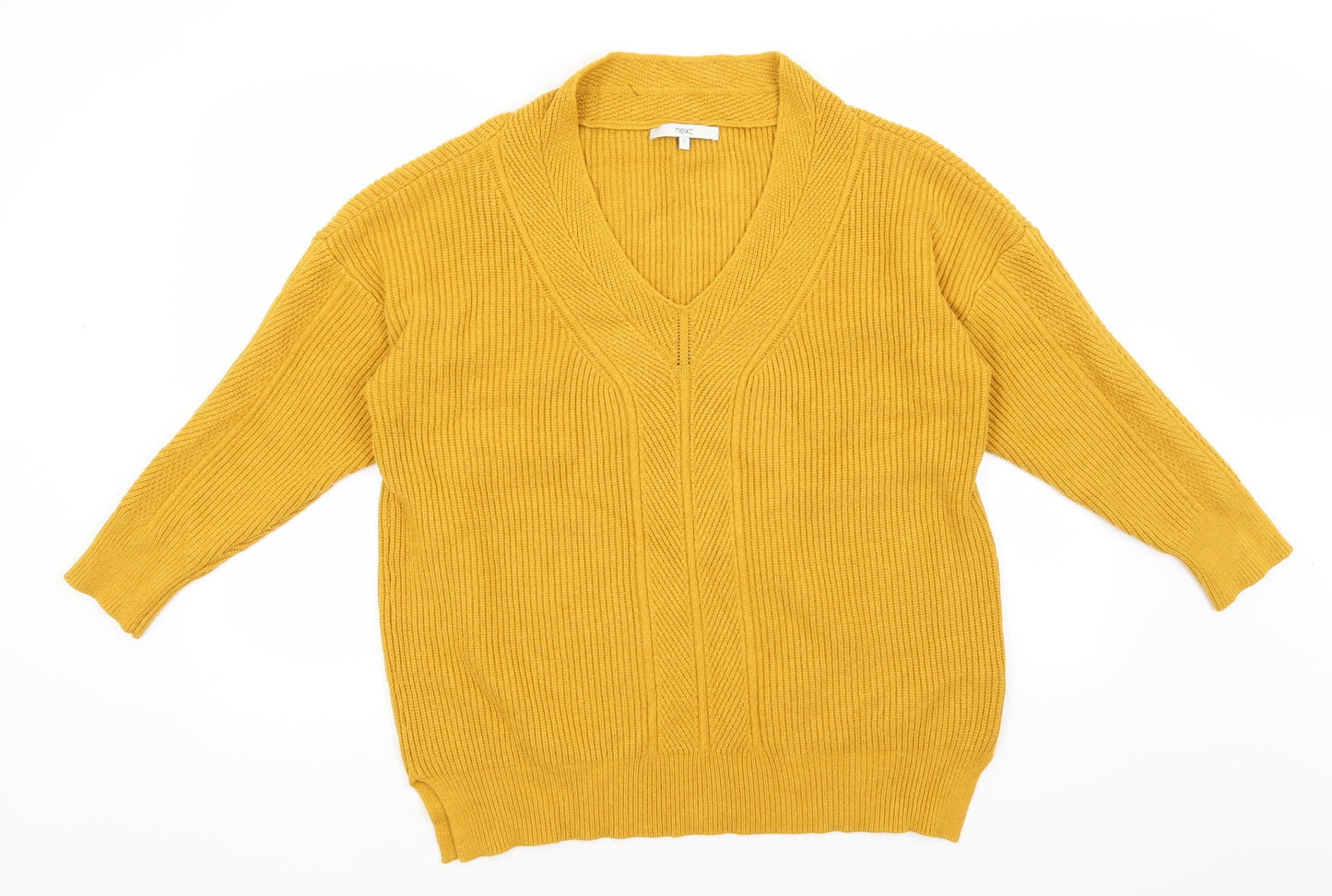 Womens UK Size L NEXT Orange Pullover Jumper