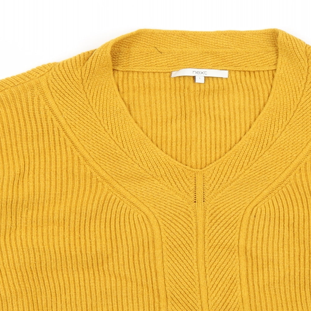 Womens UK Size L NEXT Orange Pullover Jumper
