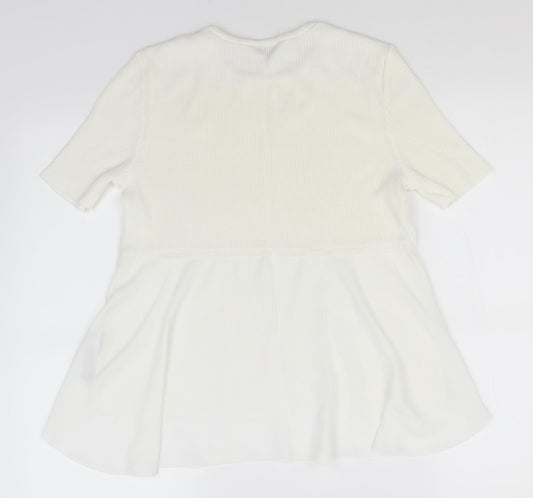 Womens UK Size 12 Miss Selfridge White Pullover Jumper