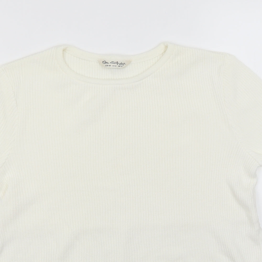Womens UK Size 12 Miss Selfridge White Pullover Jumper