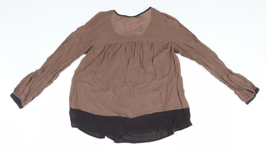 Womens UK Size 6 NEXT Green Basic Blouse