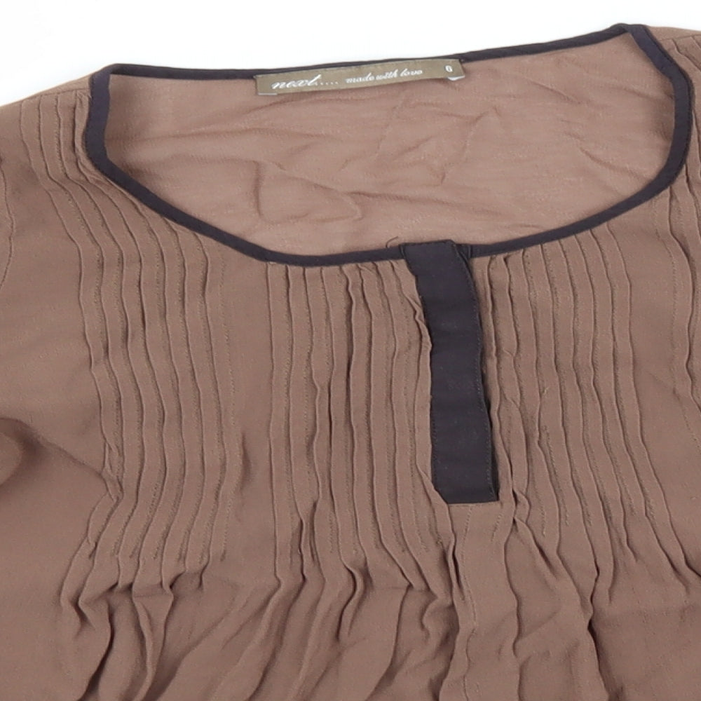 Womens UK Size 6 NEXT Green Basic Blouse
