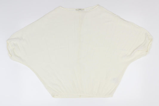 George Womens White  Polyester Basic Blouse Size 10 Square Neck