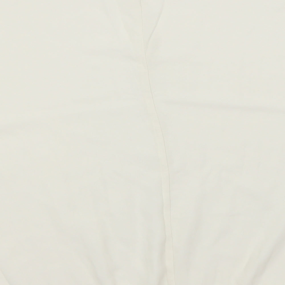 George Womens White  Polyester Basic Blouse Size 10 Square Neck