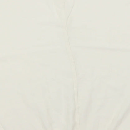 George Womens White  Polyester Basic Blouse Size 10 Square Neck