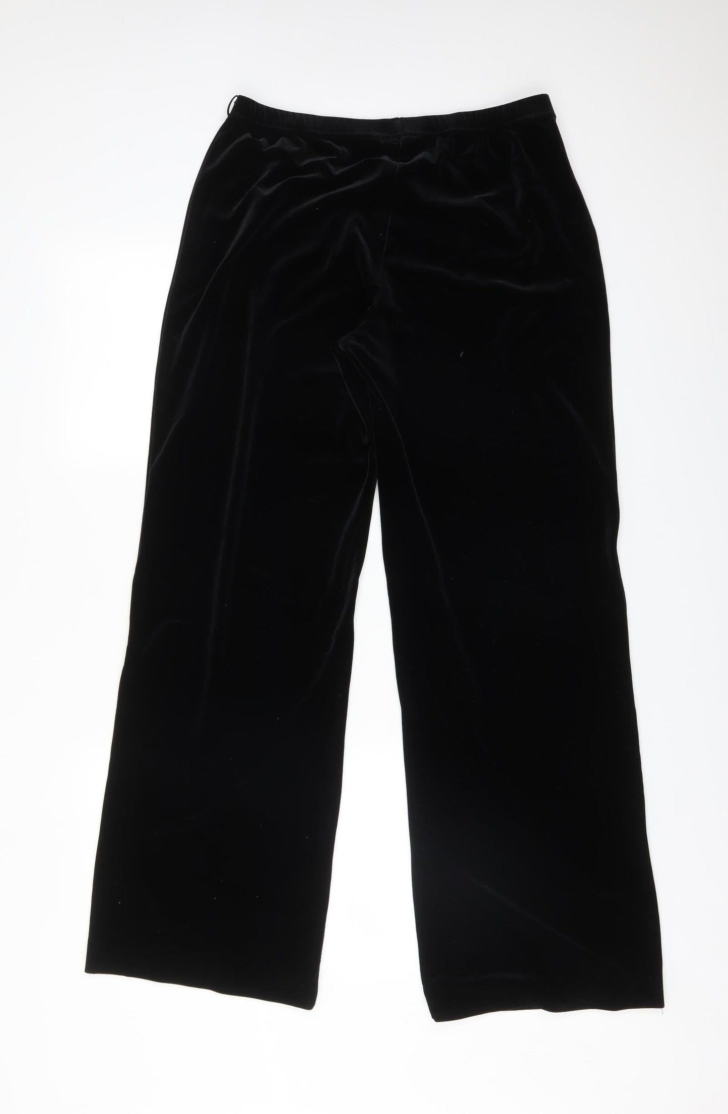 AMARANTO Womens Black  Polyester Trousers  Size 14 L32 in Regular