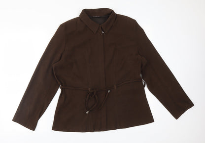 Womens UK Size 14 SARAH HAMILTON Brown Jacket