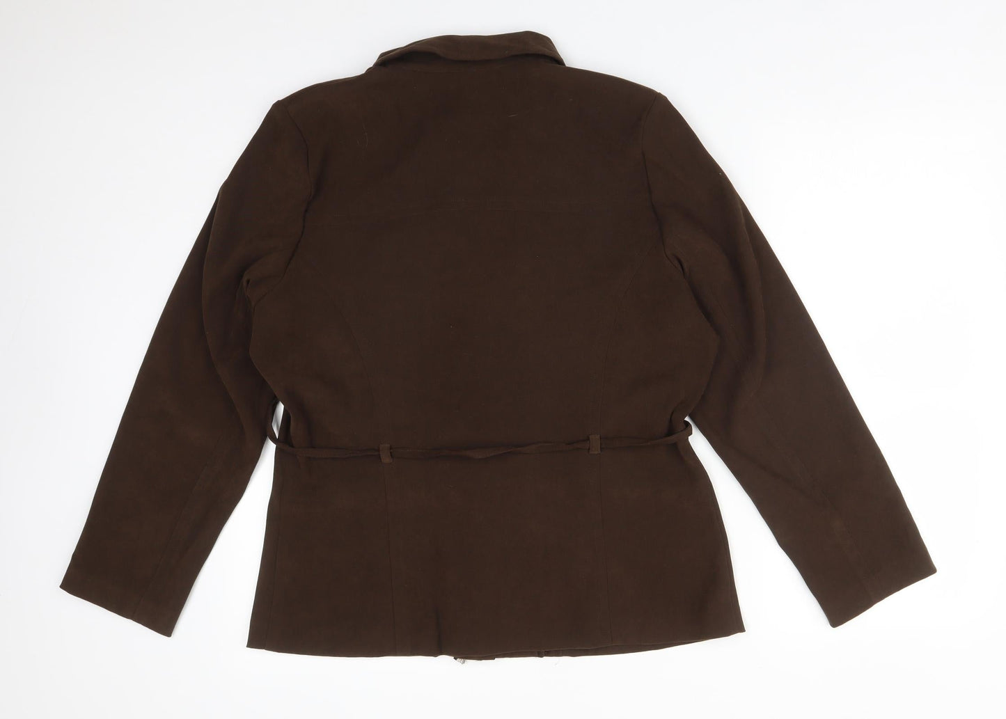 Womens UK Size 14 SARAH HAMILTON Brown Jacket