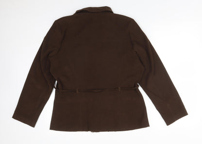 Womens UK Size 14 SARAH HAMILTON Brown Jacket
