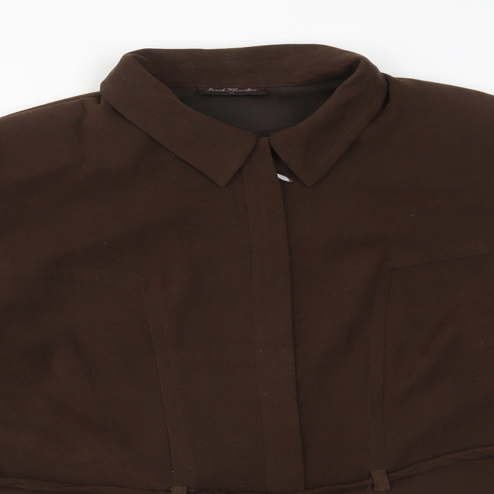 Womens UK Size 14 SARAH HAMILTON Brown Jacket