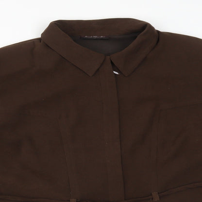 Womens UK Size 14 SARAH HAMILTON Brown Jacket