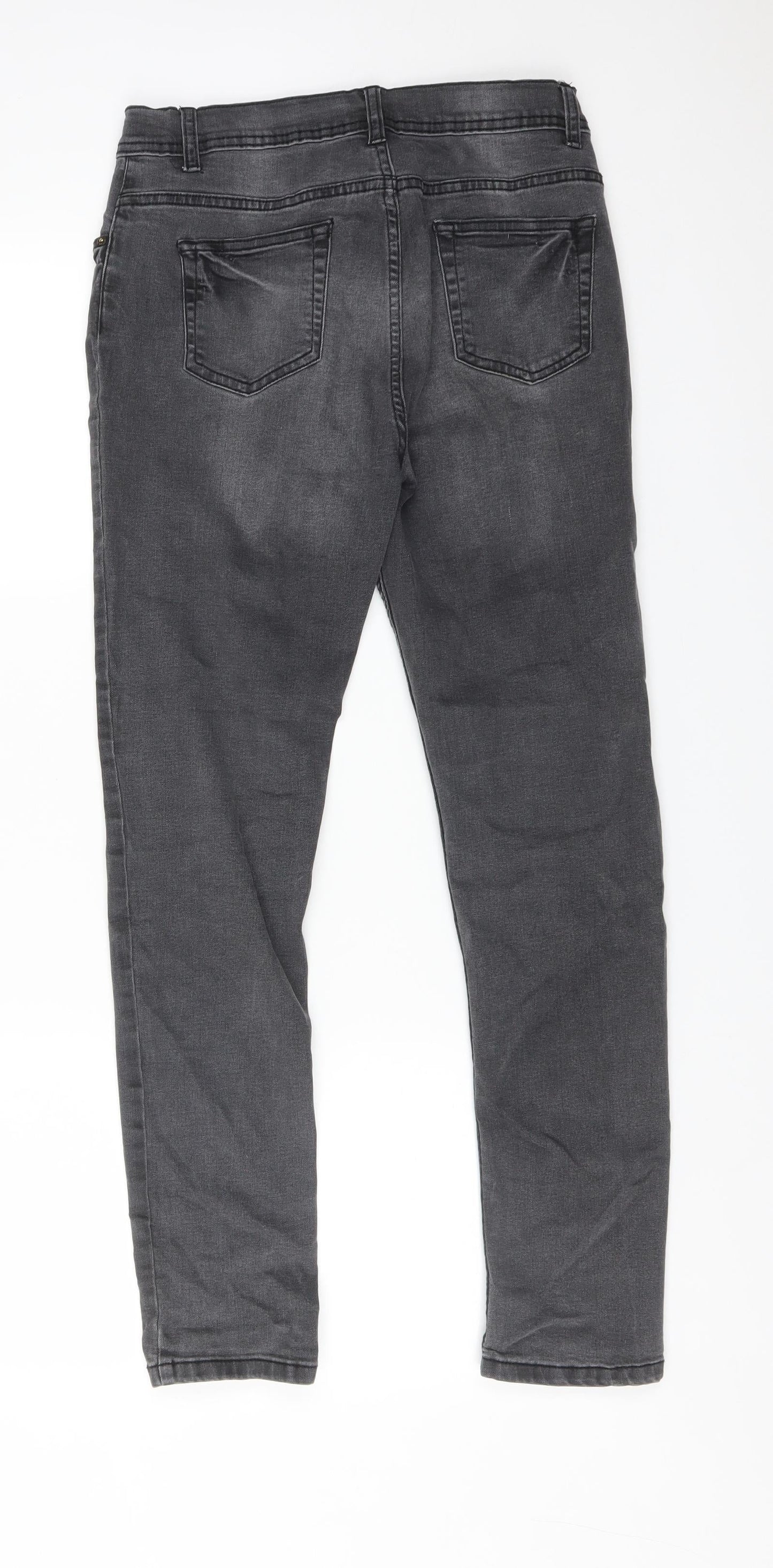 DENIM CO Girls Grey  Cotton Skinny Jeans Size 12-13 Years  Regular