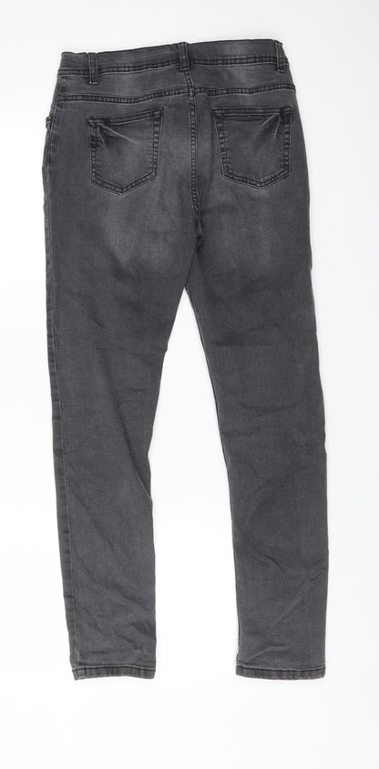 DENIM CO Girls Grey  Cotton Skinny Jeans Size 12-13 Years  Regular