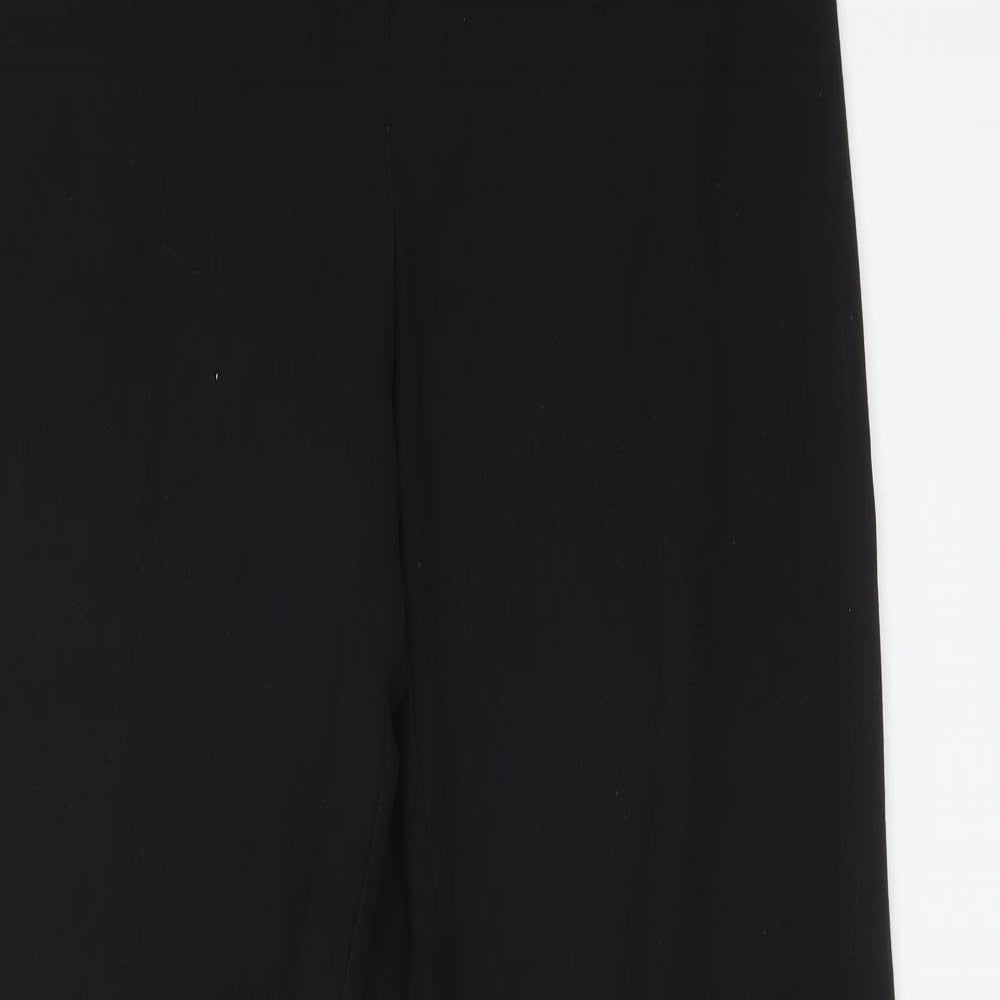 George Womens Black  Polyester Trousers  Size 14 L32 in Regular