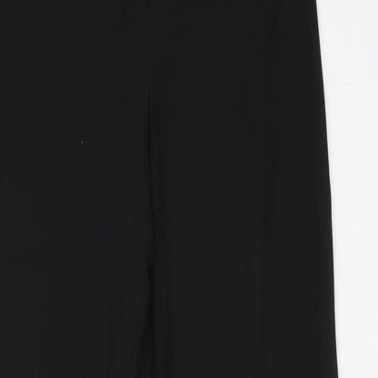 George Womens Black  Polyester Trousers  Size 14 L32 in Regular