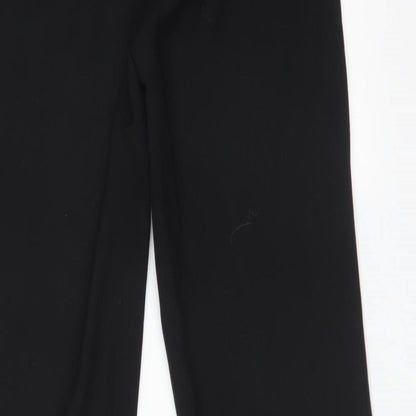 George Womens Black  Polyester Trousers  Size 14 L32 in Regular