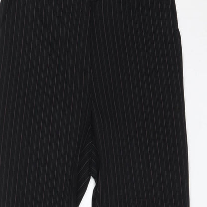 M&S Womens Multicoloured Striped Polyester Dress Pants Trousers Size 12 L28 in Regular
