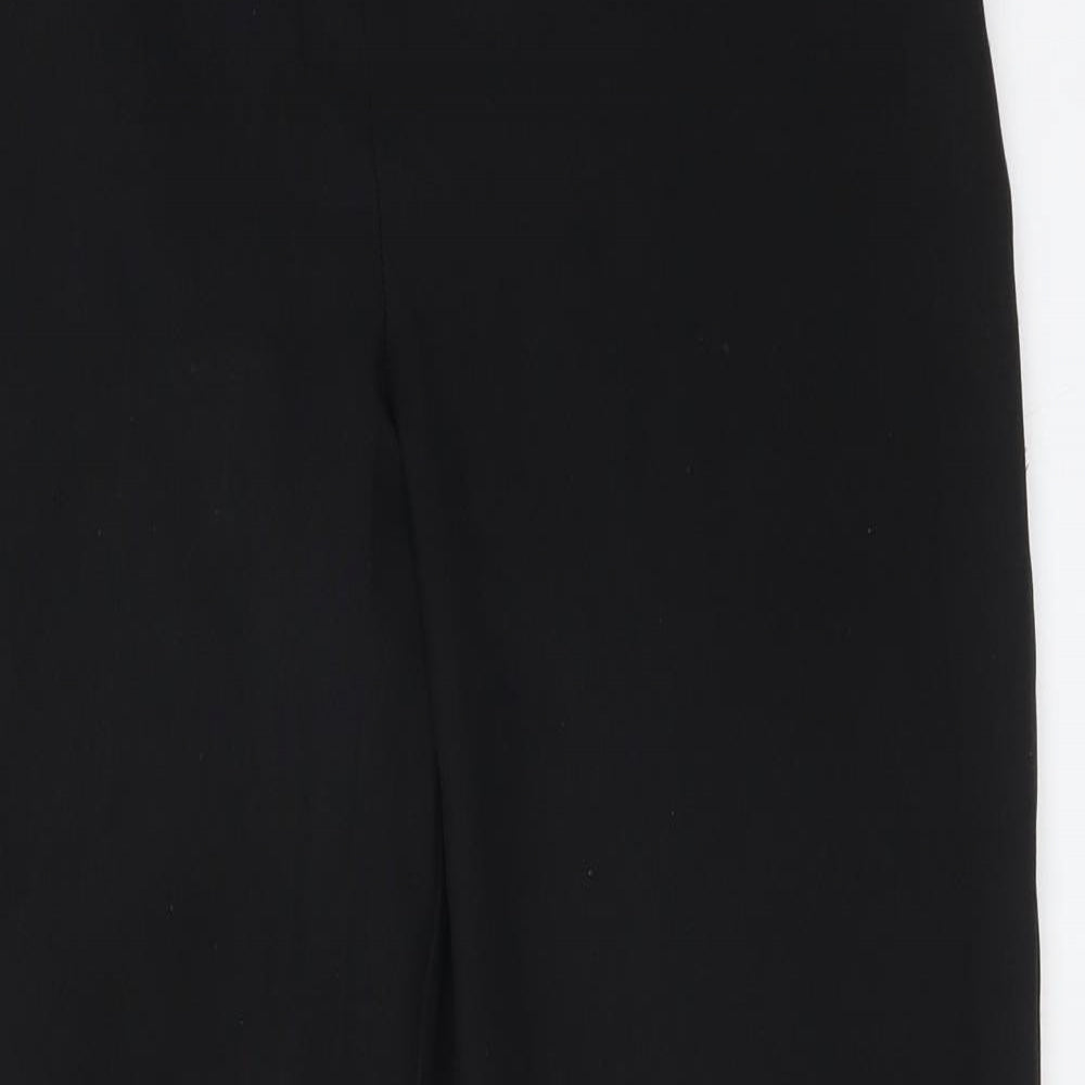 Womens UK Size 10 Peacocks Regular Fit  Black Trousers