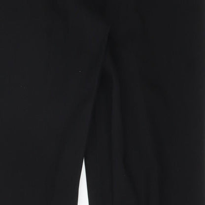 Womens UK Size 10 Peacocks Regular Fit  Black Trousers