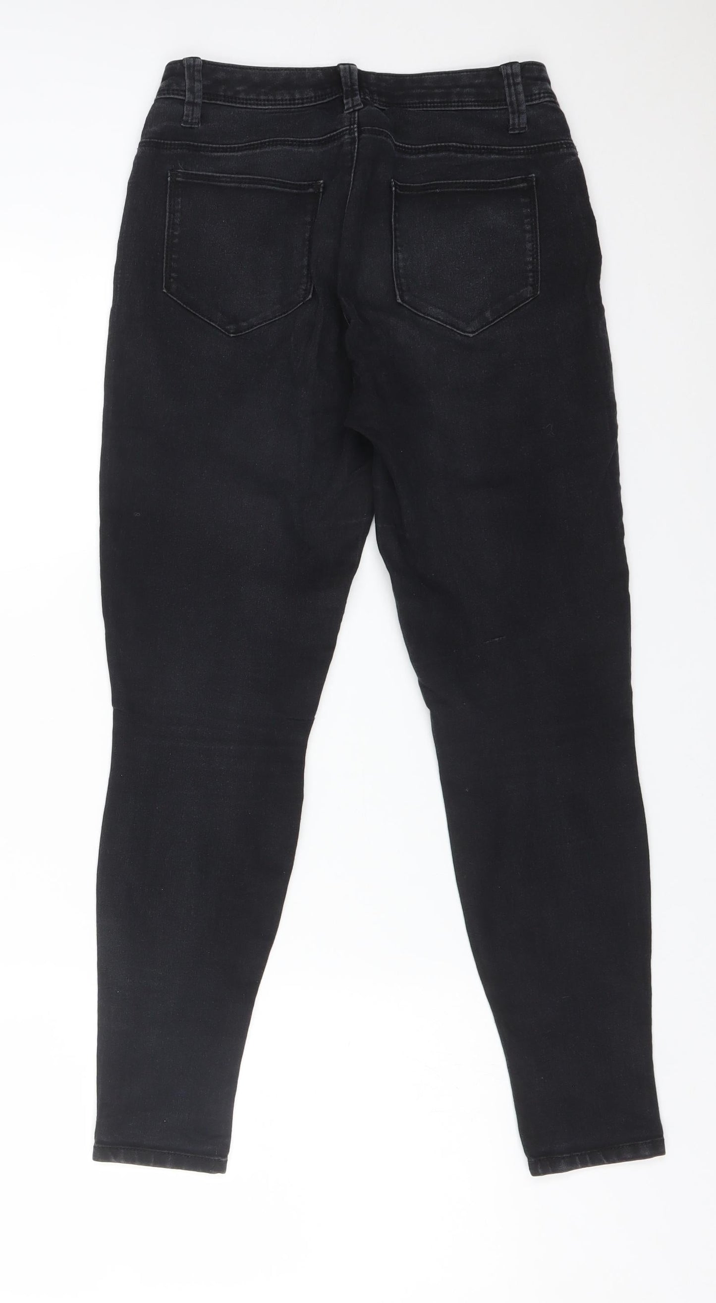 DENIM CO Womens Black  Cotton Skinny Jeans Size 8 L27 in Regular