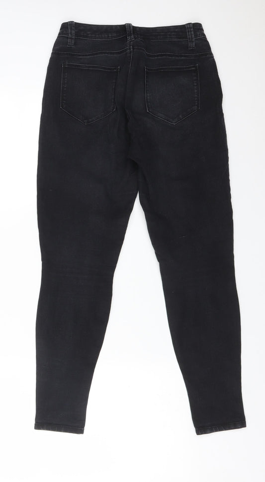 DENIM CO Womens Black  Cotton Skinny Jeans Size 8 L27 in Regular