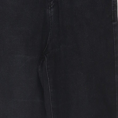 DENIM CO Womens Black  Cotton Skinny Jeans Size 8 L27 in Regular