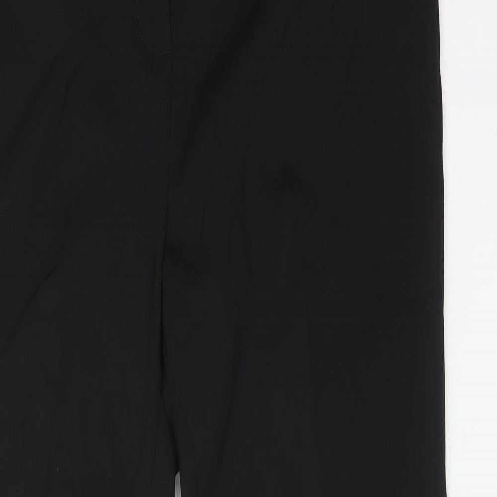 Womens UK Size 12 Papaya Regular Fit Dress Pants Black Trousers