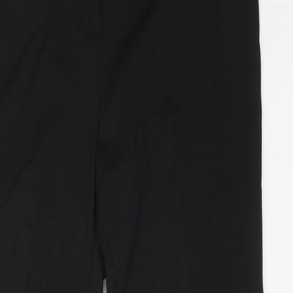 Womens UK Size 12 Papaya Regular Fit Dress Pants Black Trousers