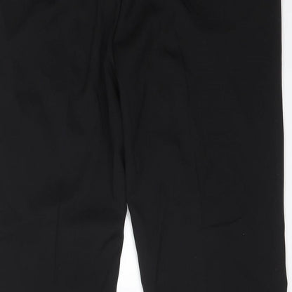 Womens UK Size 12 Papaya Regular Fit Dress Pants Black Trousers