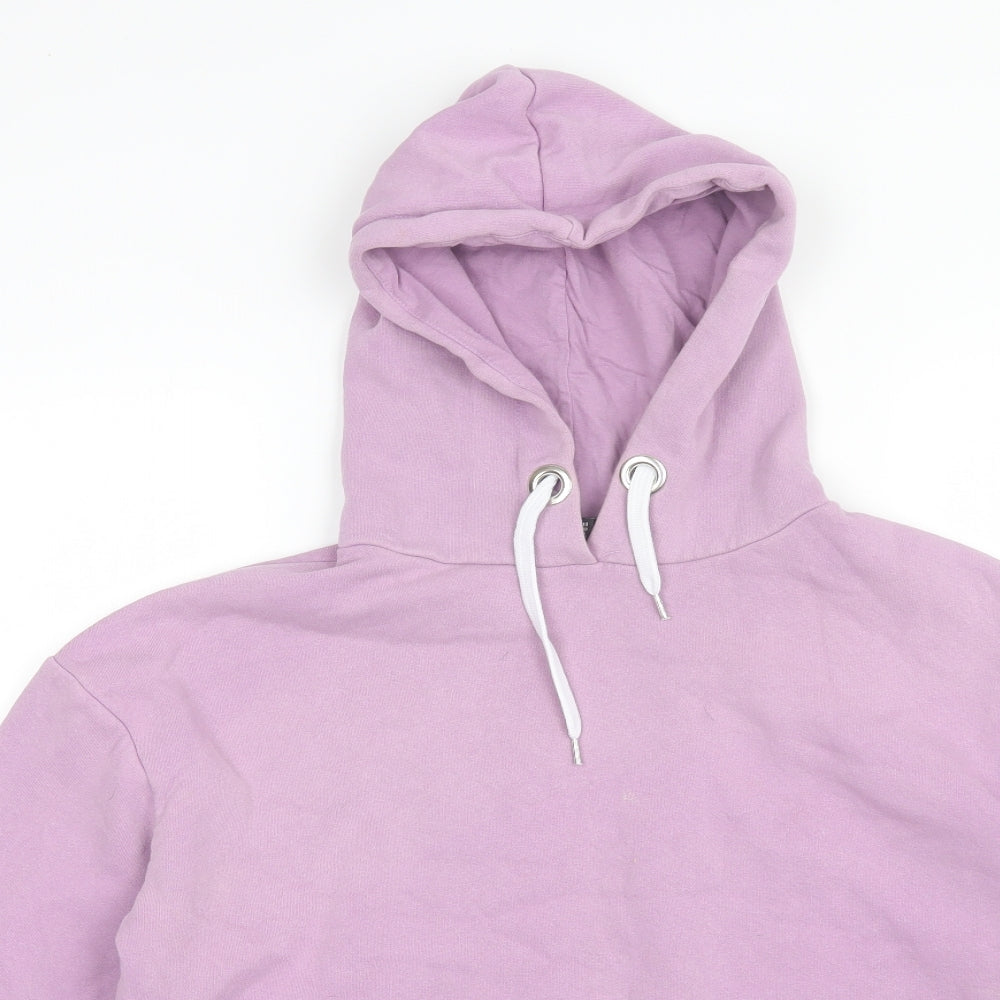 Atmosphere Womens Purple  Cotton Pullover Hoodie Size 10   - Cropped