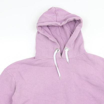 Atmosphere Womens Purple  Cotton Pullover Hoodie Size 10   - Cropped