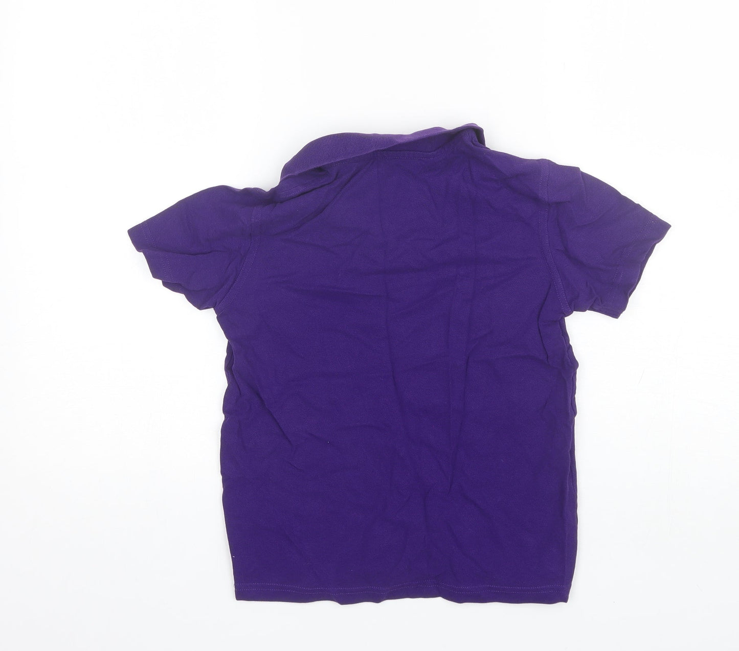 Georgeq Boys Purple  Cotton Basic Polo Size 9-10 Years Collared
