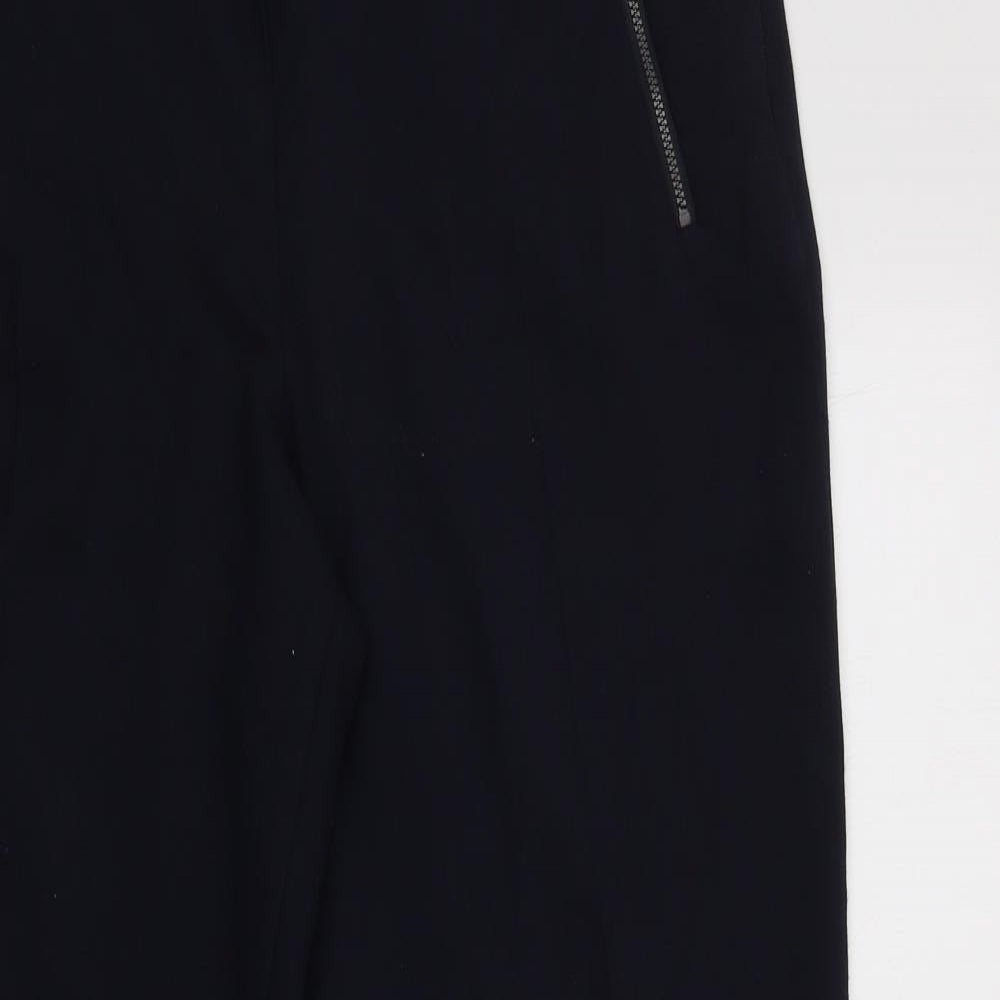 Womens UK Size 14 M&S Regular Fit Dress Pants Blue Trousers