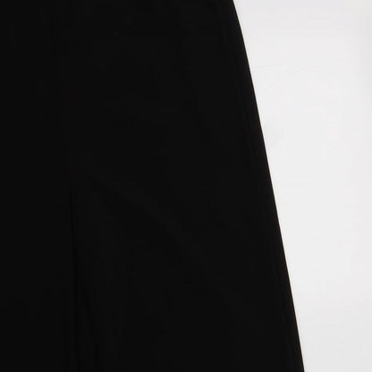 Layman Womens Black  Polyester Dress Pants Trousers Size 14 L30 in Regular