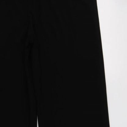 Layman Womens Black  Polyester Dress Pants Trousers Size 14 L30 in Regular