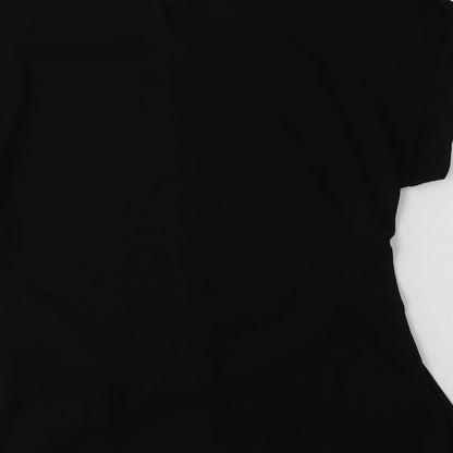 Womens UK Size 10 New Look Black Basic Blouse