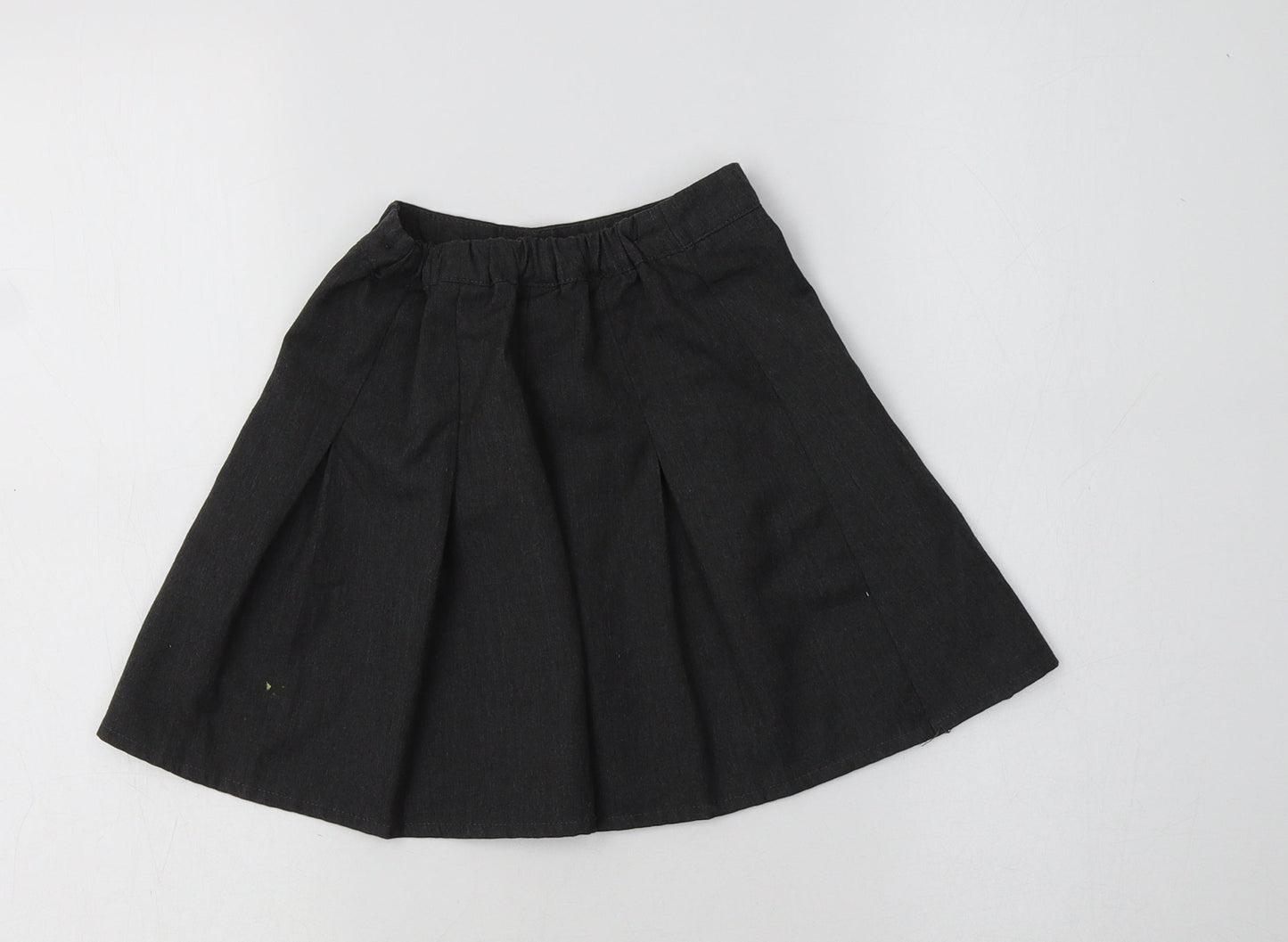 George Girls Grey  Polyester Pleated Skirt Size 4-5 Years  Regular  - School Wear