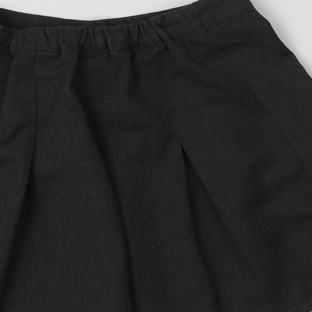 George Girls Grey  Polyester Pleated Skirt Size 4-5 Years  Regular  - School Wear