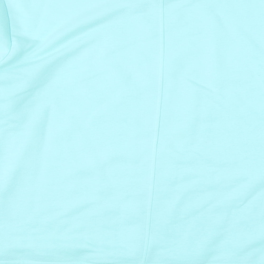 George Womens Blue Round Neck  Cotton Pullover Jumper Size 12