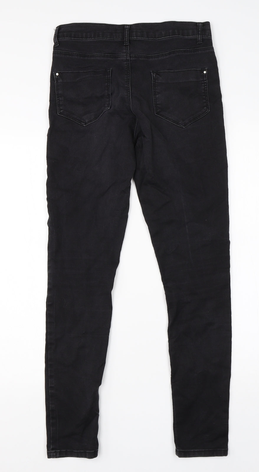 Dorothy Perkins Womens Black  Cotton Skinny Jeans Size 6 L28 in Regular